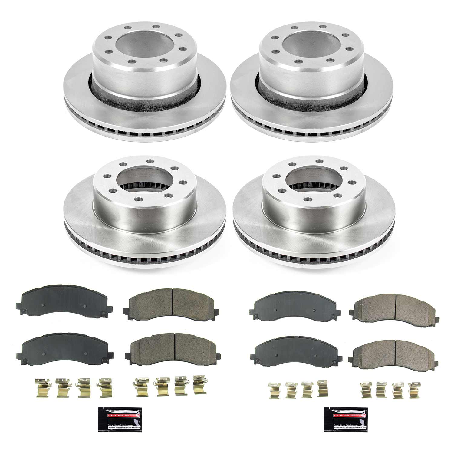 Power Stop KOE8640 Front And Rear Autospecialty 1-Click OE Replacement Pad And Rotor Kit for 2019 Dodge Ram 2500 product image