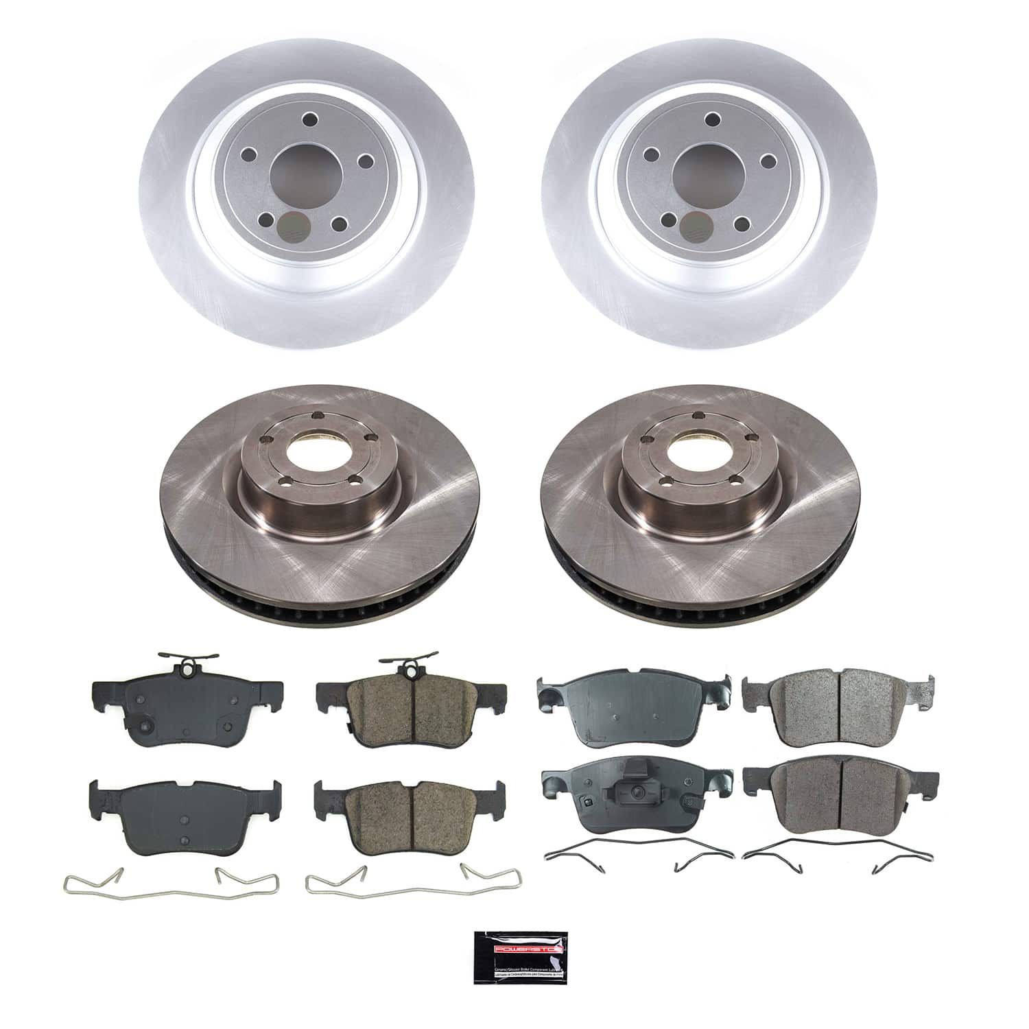 Power Stop KOE8644 - Front And Rear Autospecialty 1-Click OE Replacement Pad And Rotor Kit vehicle fitment brake part