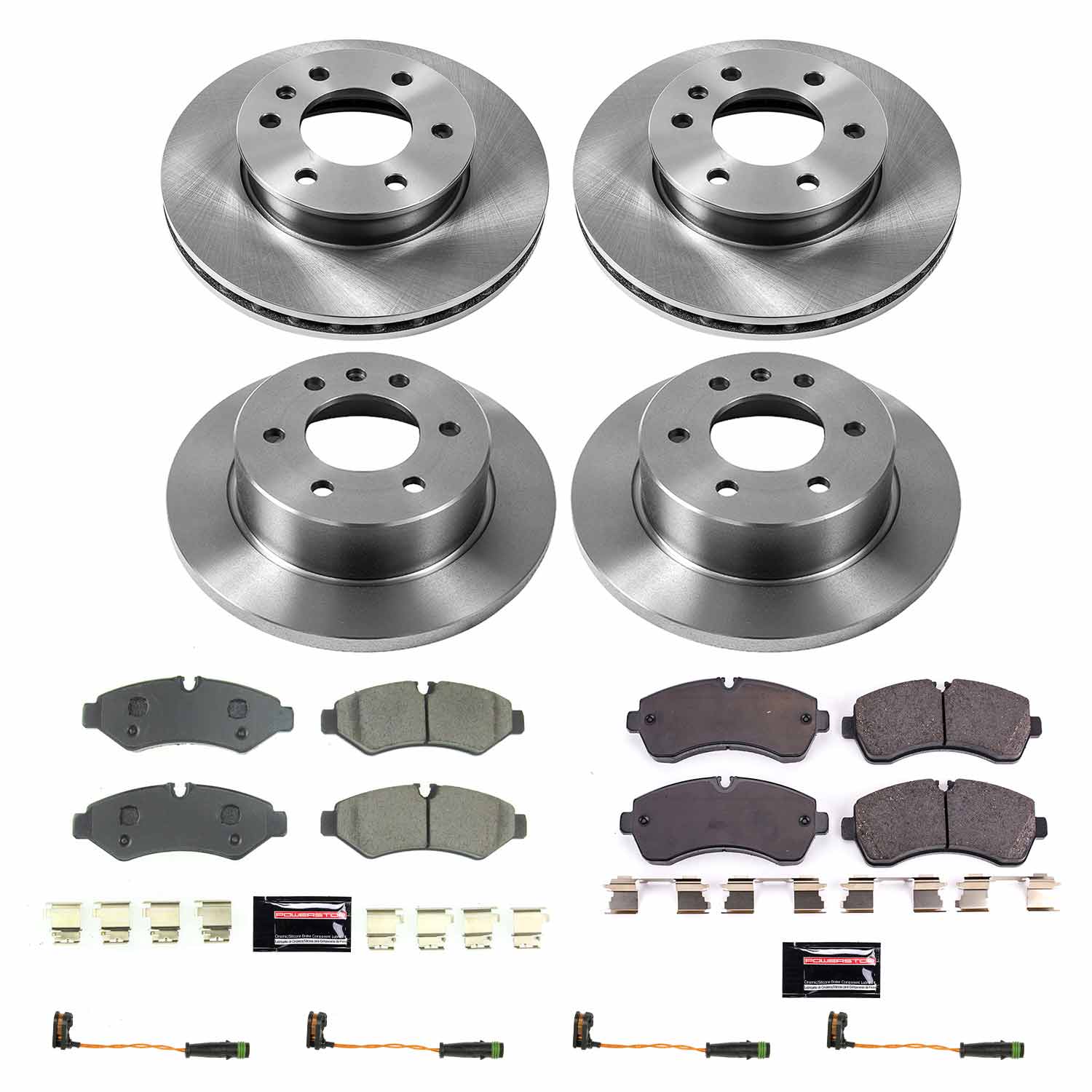 Power Stop KOE8659 Front And Rear Autospecialty 1-Click OE Replacement Pad And Rotor Kit for 2019-2021 Freightliner Sprinter 3500 product image