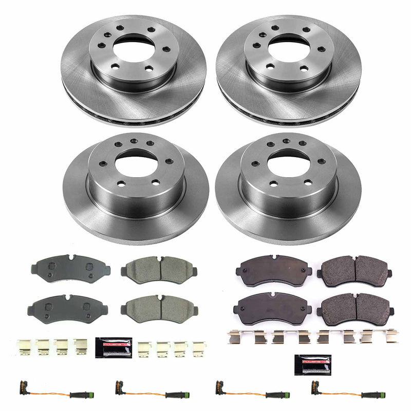 Power Stop KOE8659 Front And Rear Autospecialty 1-Click OE Replacement Pad And Rotor Kit for 2019-2021 Freightliner Sprinter 3500 product image
