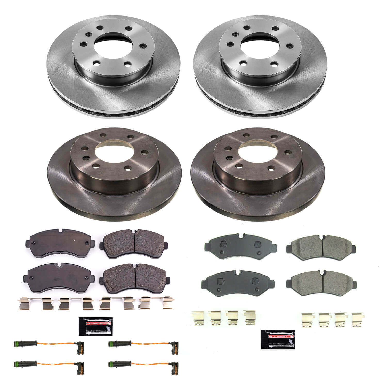 Power Stop KOE8660 Front And Rear Autospecialty 1-Click OE Replacement Pad And Rotor Kit for 2019-2020 Freightliner Sprinter 1500 product image