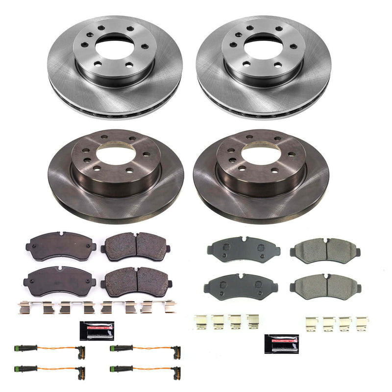 Power Stop KOE8660 Front And Rear Autospecialty 1-Click OE Replacement Pad And Rotor Kit for 2019-2020 Freightliner Sprinter 1500 product image