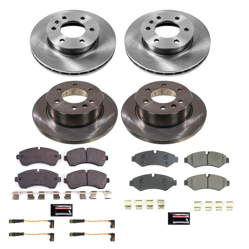 Power Stop KOE8661 Front And Rear Autospecialty 1-Click OE Replacement Pad And Rotor Kit for 2019-2020 Freightliner Sprinter 1500 product image