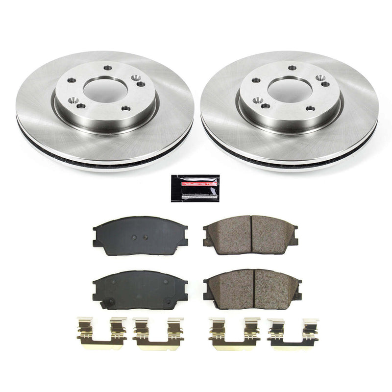 Power Stop KOE8663 Front Autospecialty 1-Click OE Replacement Pad And Rotor Kit for 2020-2024 Hyundai Venue product image