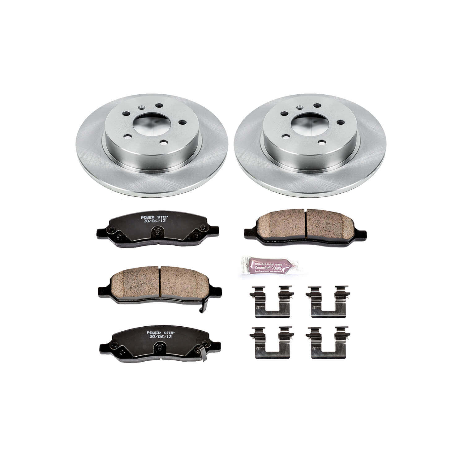 Power Stop KOE8670 Front Autospecialty 1-Click OE Replacement Pad And Rotor Kit for 2020-2024 Chevrolet Silverado 2500 HD product image