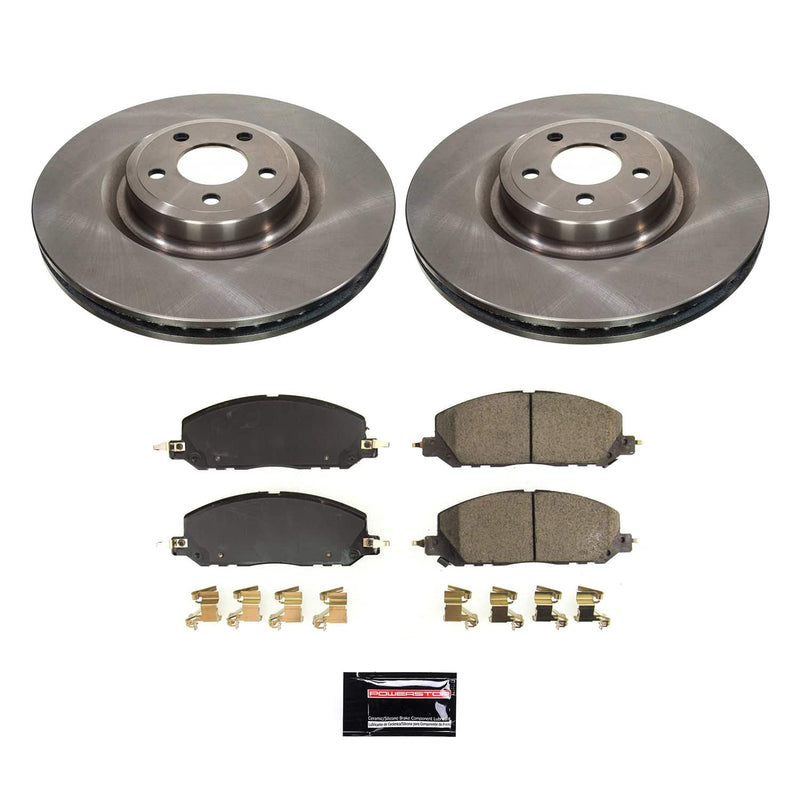 Power Stop KOE8673 - Front Autospecialty 1-Click OE Replacement Pad And Rotor Kit vehicle fitment brake part