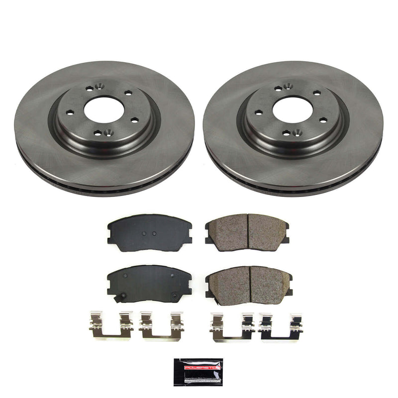 Power Stop KOE8674 Front Autospecialty 1-Click OE Replacement Pad And Rotor Kit for 2020-2022 Kia Soul product image