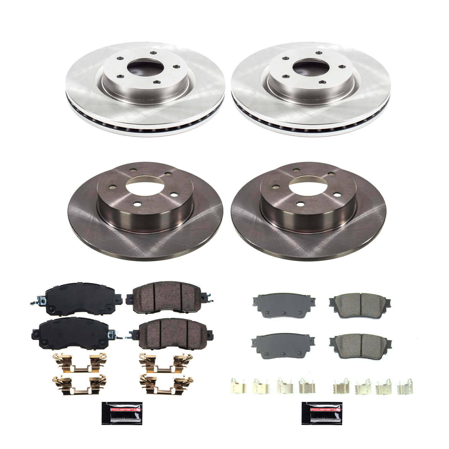 Power Stop KOE8684 Front And Rear Autospecialty 1-Click OE Replacement Pad And Rotor Kit for 2019-2023 Nissan Altima product image