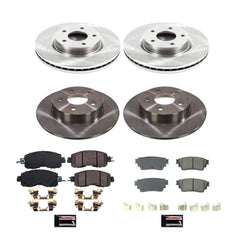 Power Stop KOE8684 Front And Rear Autospecialty 1-Click OE Replacement Pad And Rotor Kit for 2019-2023 Nissan Altima product image