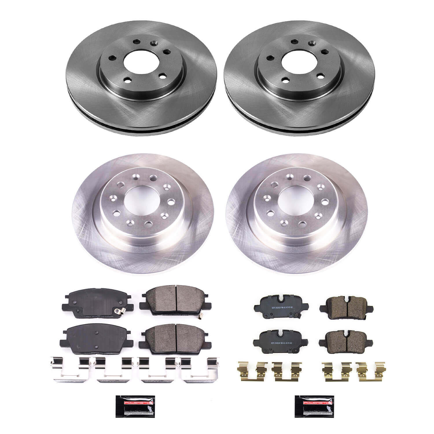 Power Stop KOE8685 Front And Rear Autospecialty 1-Click OE Replacement Pad And Rotor Kit for 2020 Chevrolet Malibu product image