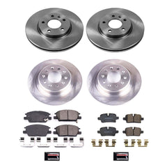 Power Stop KOE8685 Front And Rear Autospecialty 1-Click OE Replacement Pad And Rotor Kit for 2020 Chevrolet Malibu product image