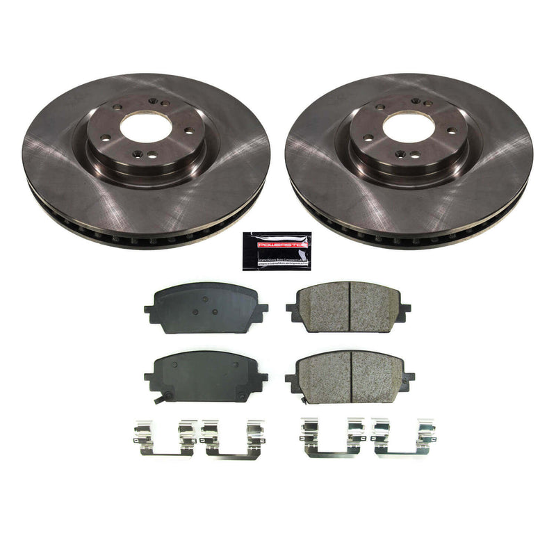 Power Stop KOE8703 Front Autospecialty 1-Click OE Replacement Pad And Rotor Kit for 2022-2025 Hyundai Santa Cruz product image