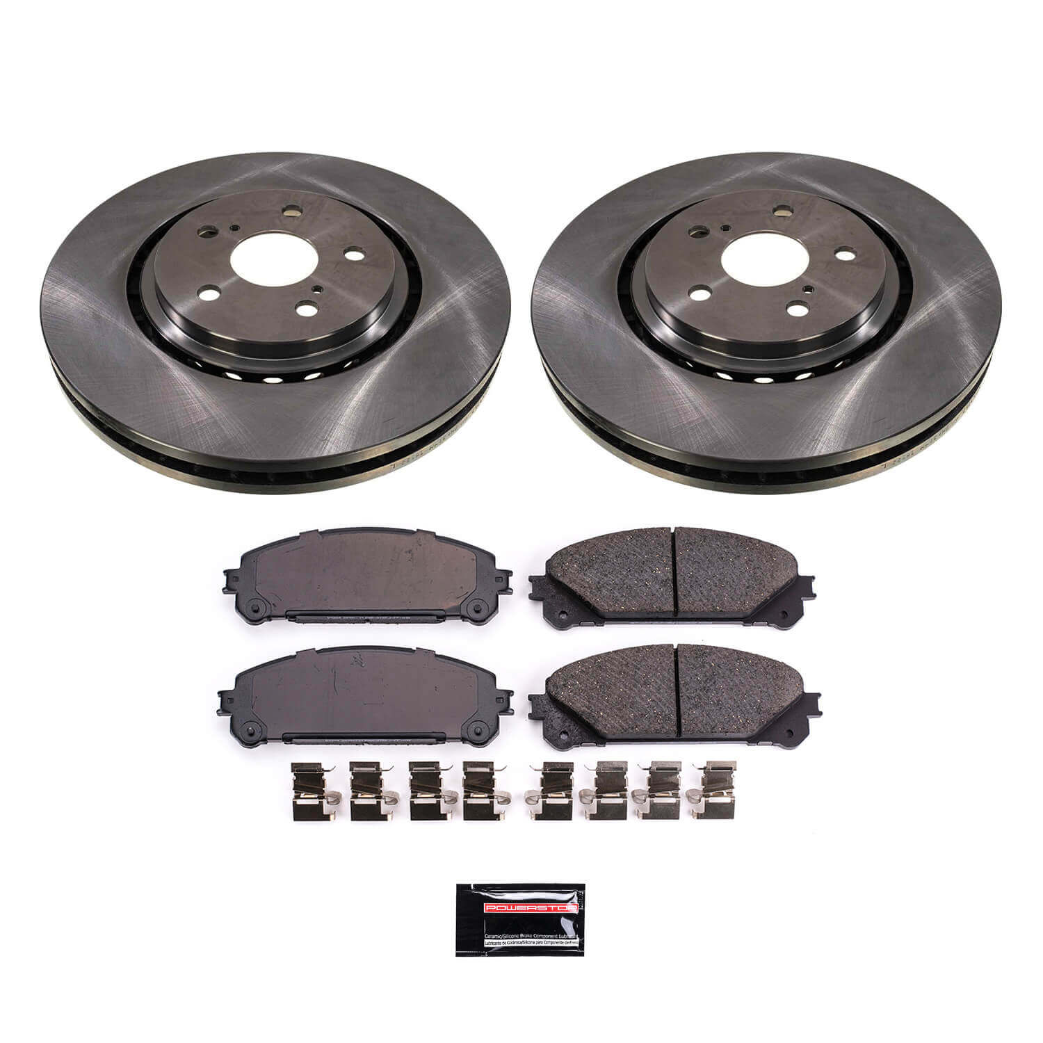 Power Stop KOE8705 Front Autospecialty 1-Click OE Replacement Pad And Rotor Kit for 2021-2024 Toyota RAV4 Prime product image