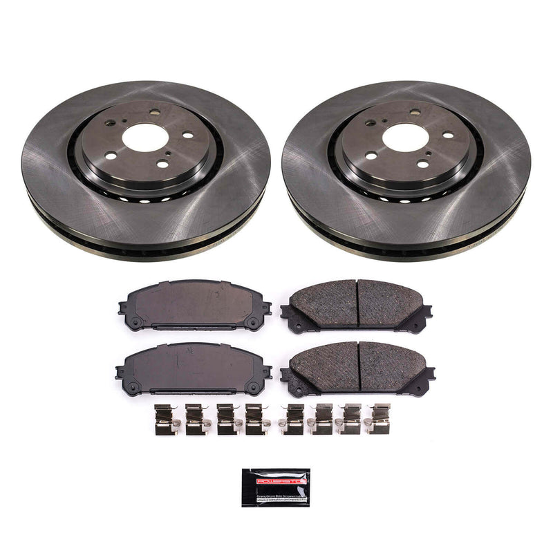 Power Stop KOE8705 Front Autospecialty 1-Click OE Replacement Pad And Rotor Kit for 2021-2024 Toyota RAV4 Prime product image