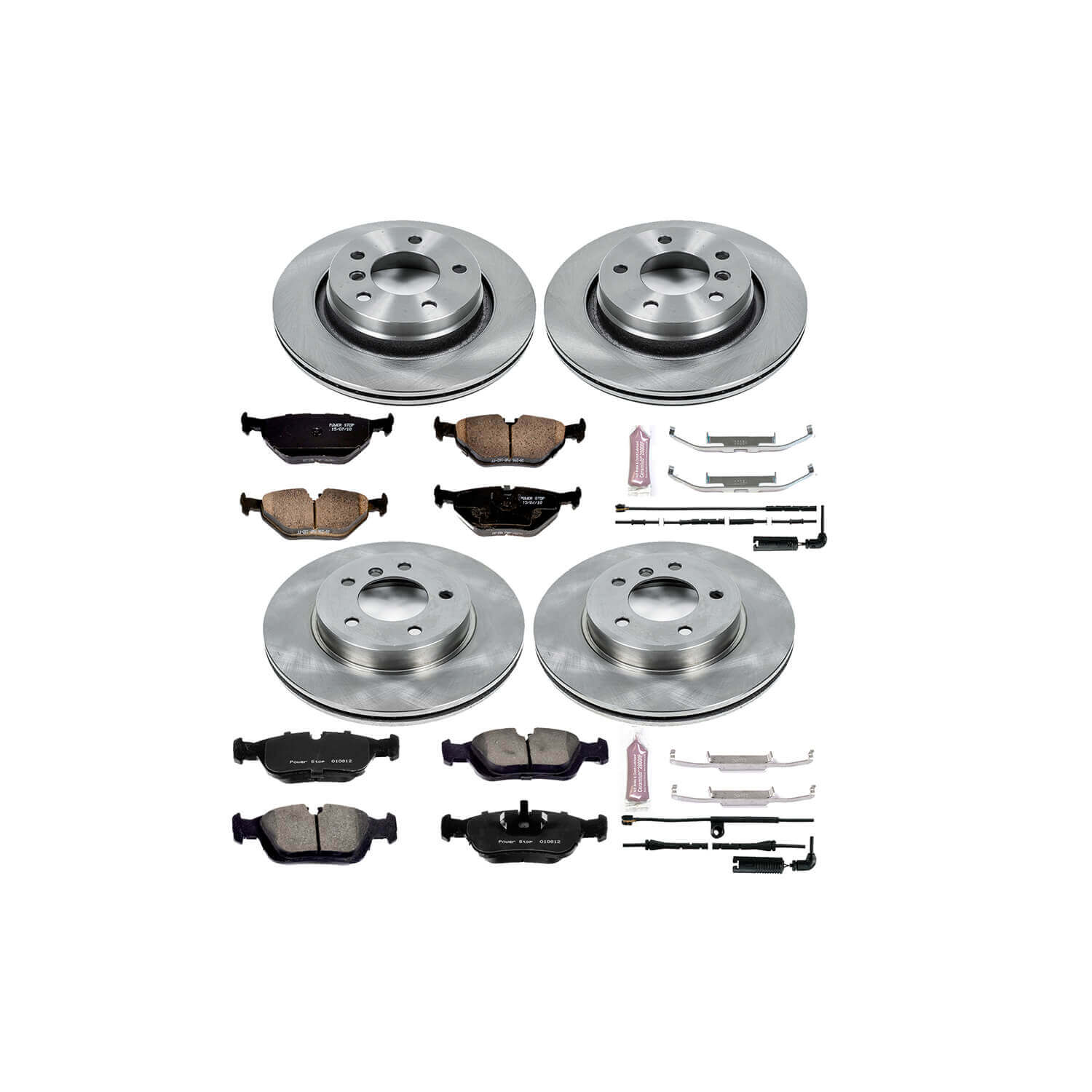 Power Stop KOE871 Autospecialty - 1-Click Daily Driver Brake Kits (Front And Rear) for 1999-2006 BMW 323CI product image