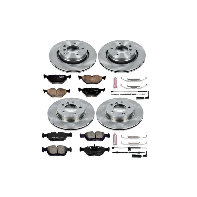 Power Stop KOE871 Autospecialty - 1-Click Daily Driver Brake Kits (Front And Rear) for 1999-2006 BMW 323CI product image