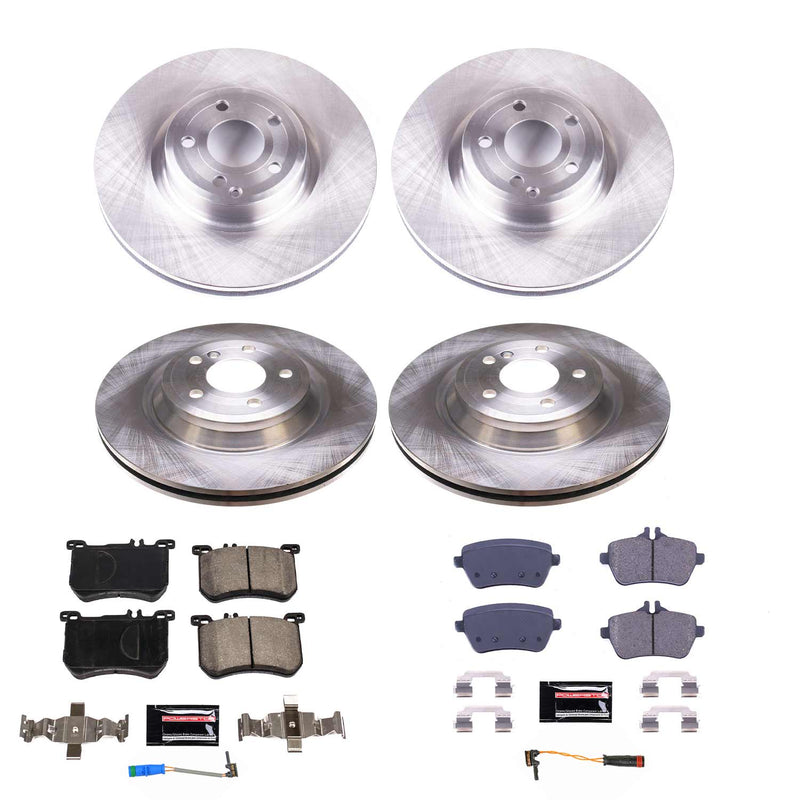 Power Stop KOE8735 Front And Rear Autospecialty 1-Click OE Replacement Pad And Rotor Kit for 2015-2016 Mercedes-Benz SL400 product image