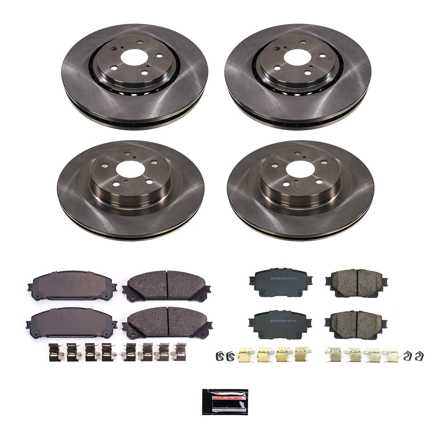 Power Stop KOE8736 - Front And Rear Autospecialty 1-Click OE Replacement Pad And Rotor Kit vehicle fitment brake part