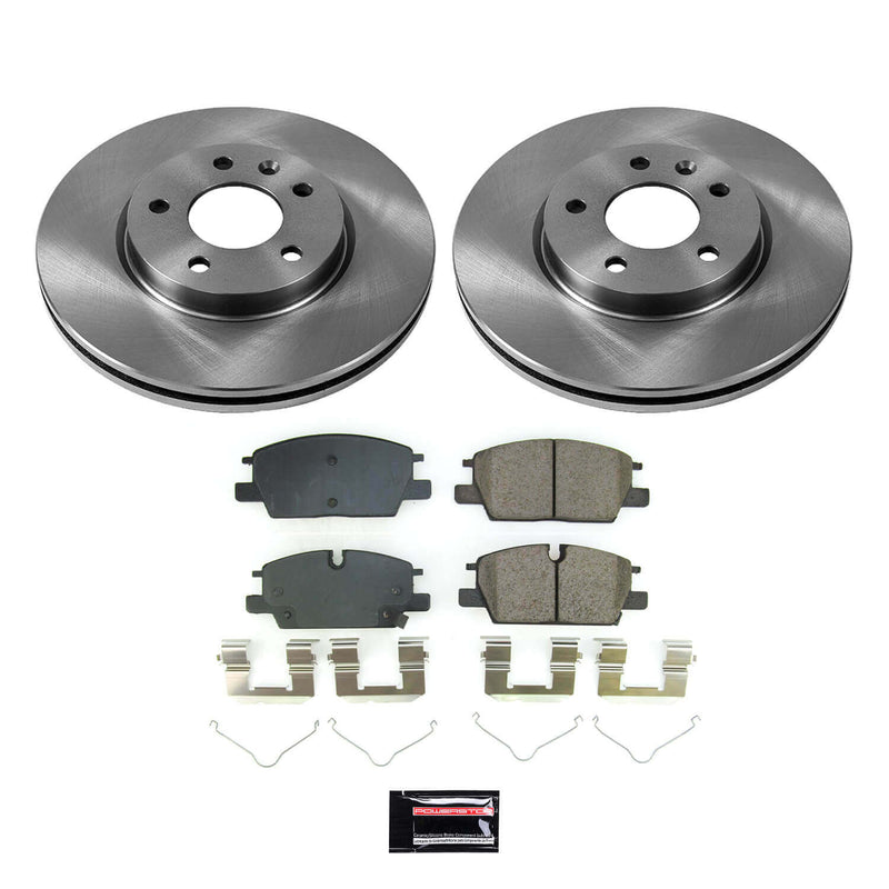 Power Stop KOE8738 Front Autospecialty 1-Click OE Replacement Pad And Rotor Kit for 2022-2024 Chevrolet Equinox product image