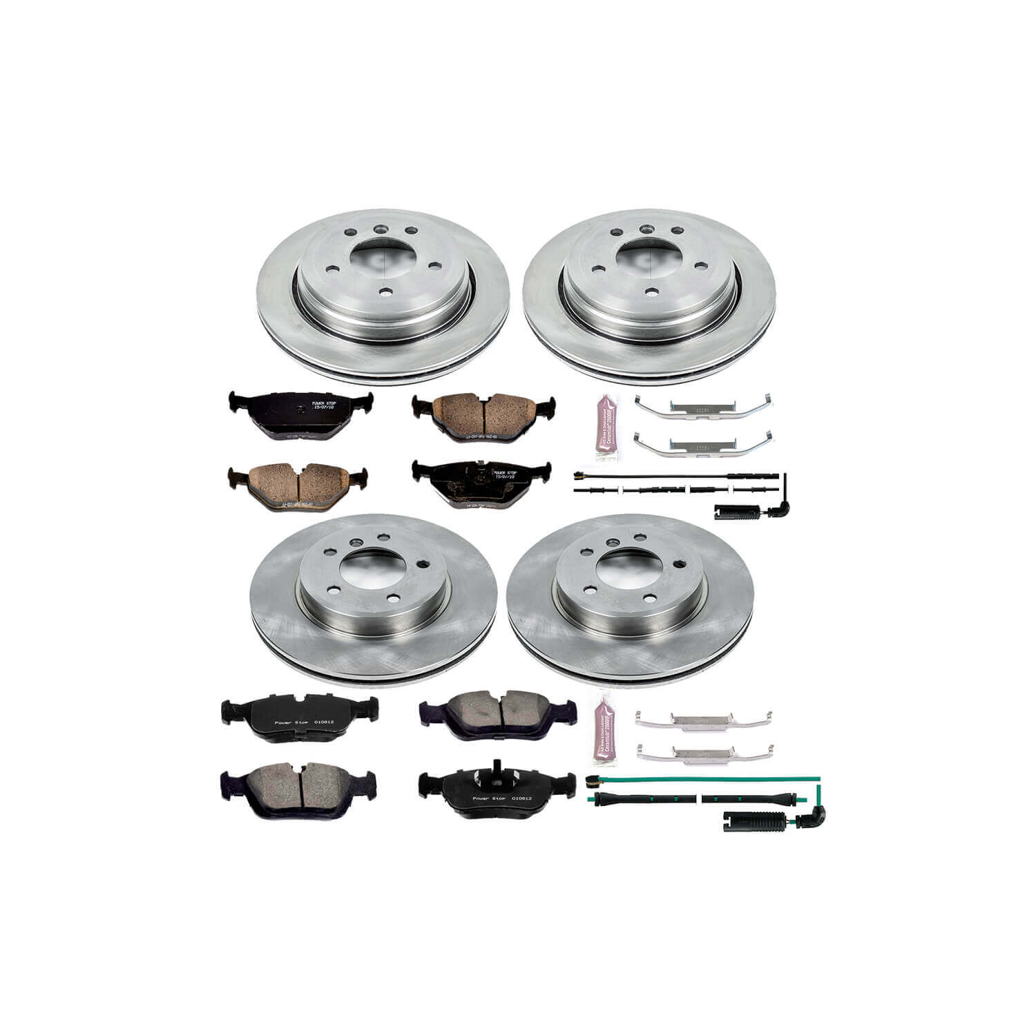 Power Stop KOE874 Autospecialty - 1-Click Daily Driver Brake Kits (Front And Rear) for 2001-2005 BMW 325XI product image