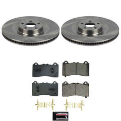 Power Stop KOE8745 Z17 Evolution Pad And Autospecialty 1-Click OE Replacement Rotor Kit for 2021 Ford Mustang Mache California Route 1, First Edition, GT, Premium, Select product image