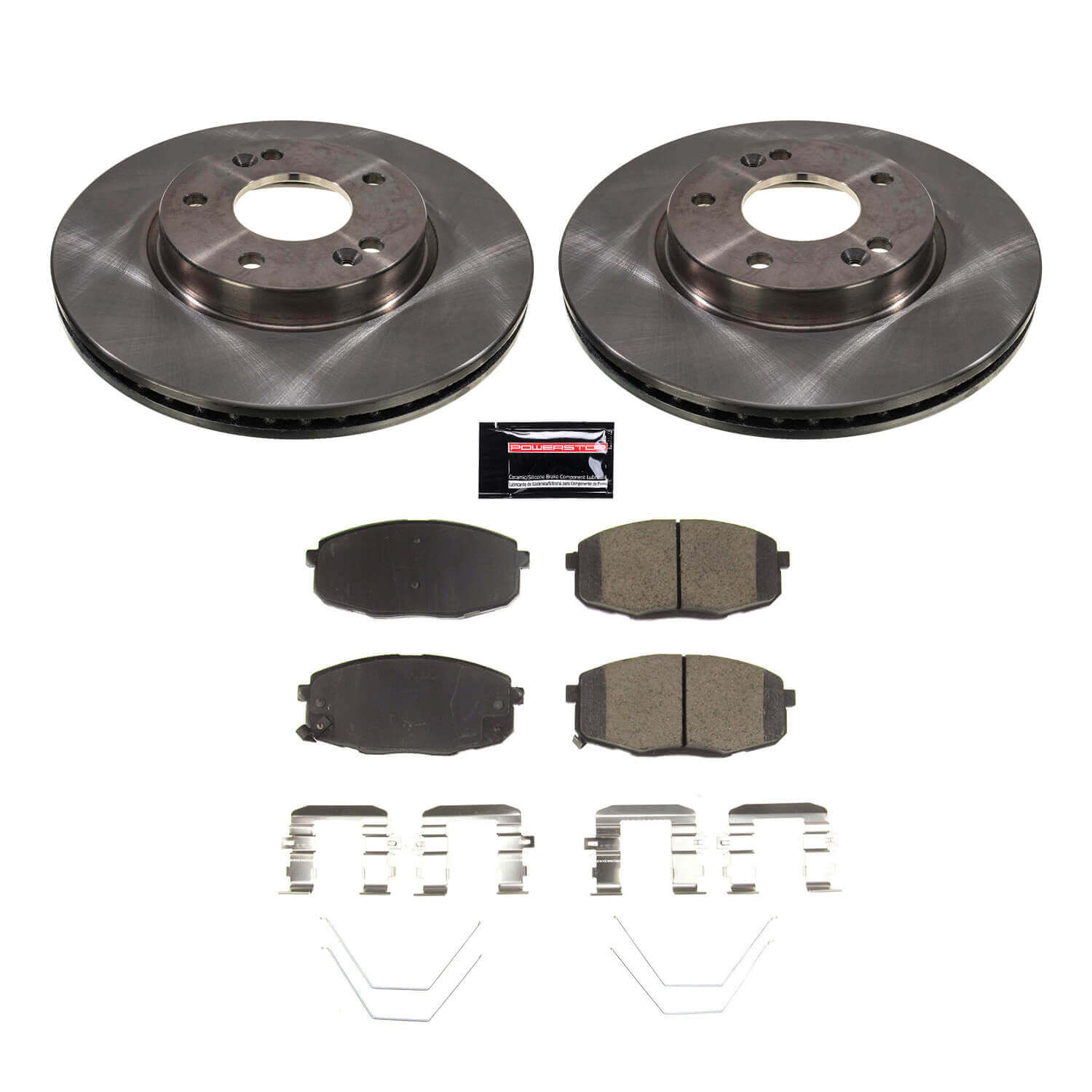 Power Stop KOE8749 Front Autospecialty 1-Click Daily Driver Pad And Rotor Kit for 2019 Kia Forte product image