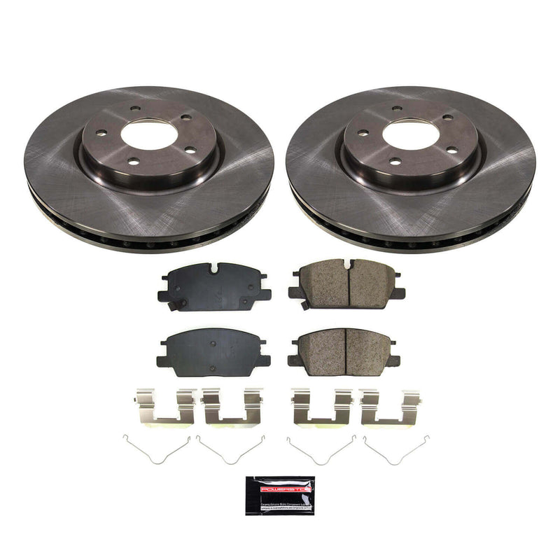 Power Stop KOE8751 Front Autospecialty 1-Click OE Replacement Pad And Rotor Kit for 2021-2024 Nissan Rogue product image