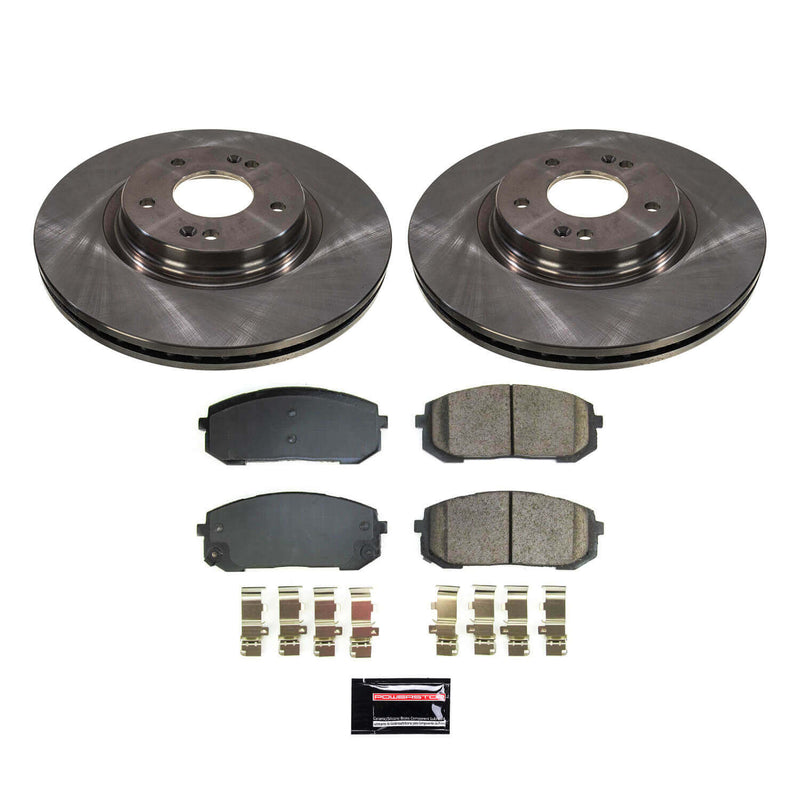 Power Stop KOE8752 Front Autospecialty 1-Click OE Replacement Pad And Rotor Kit for 2021-2024 Hyundai Elantra N Line product image