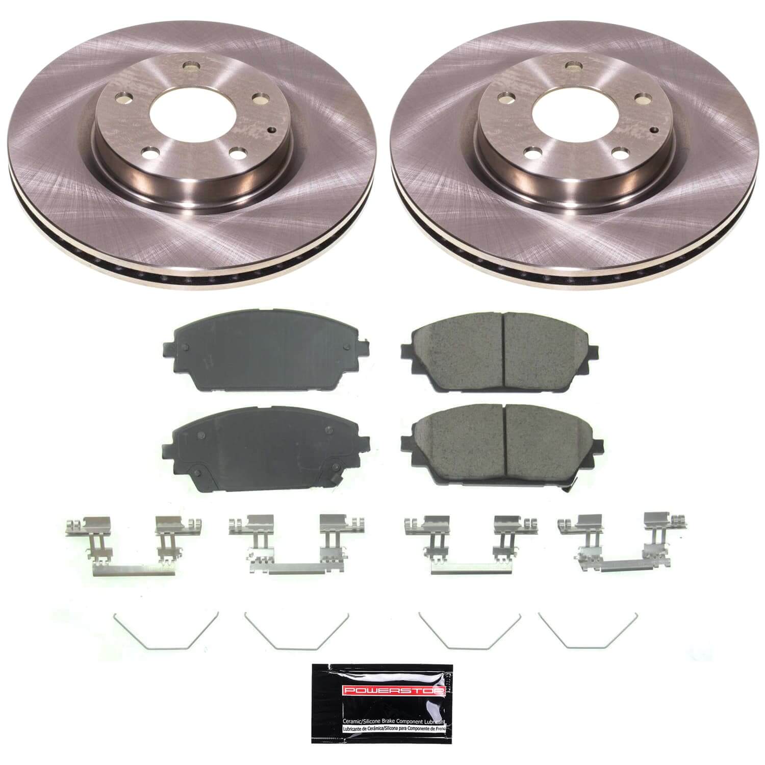 Power Stop KOE8754 - Front Z17 Evolution Pad And Autospecialty 1-Click OE Replacement Rotor Kit vehicle fitment brake part