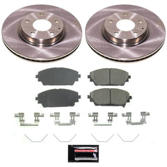Power Stop KOE8754 - Front Z17 Evolution Pad And Autospecialty 1-Click OE Replacement Rotor Kit vehicle fitment brake part