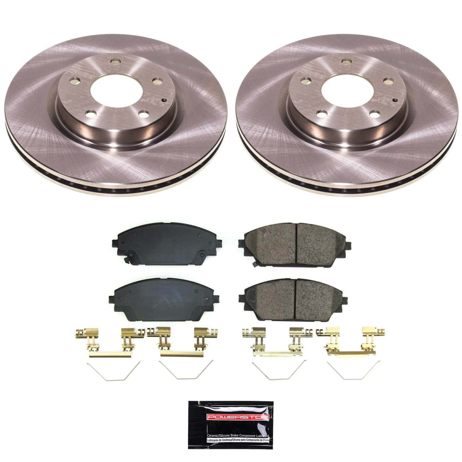Power Stop KOE8755 - Front Z17 Evolution Pad And Autospecialty 1-Click OE Replacement Rotor Kit vehicle fitment brake part