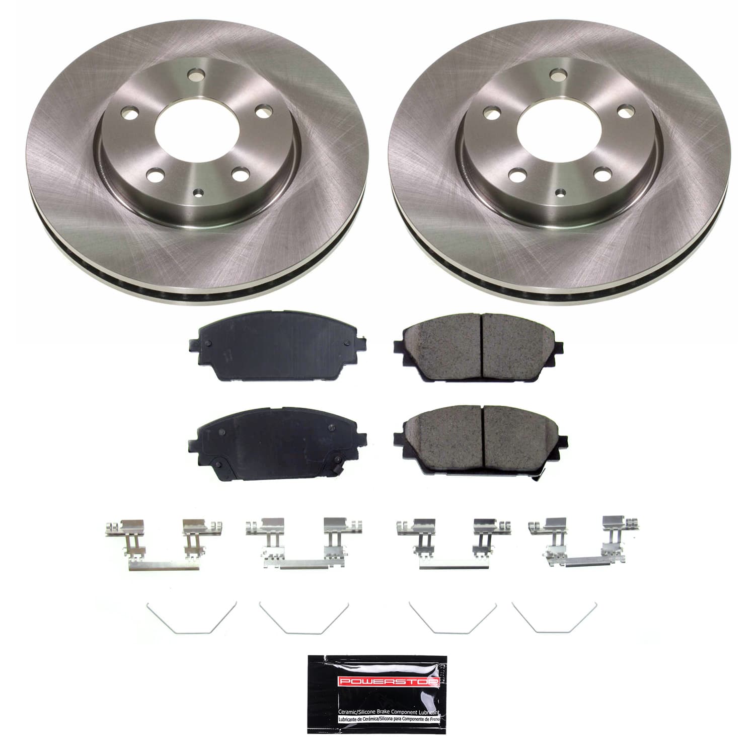 Power Stop KOE8756 - Front Z17 Evolution Pad And Autospecialty 1-Click OE Replacement Rotor Kit vehicle fitment brake part