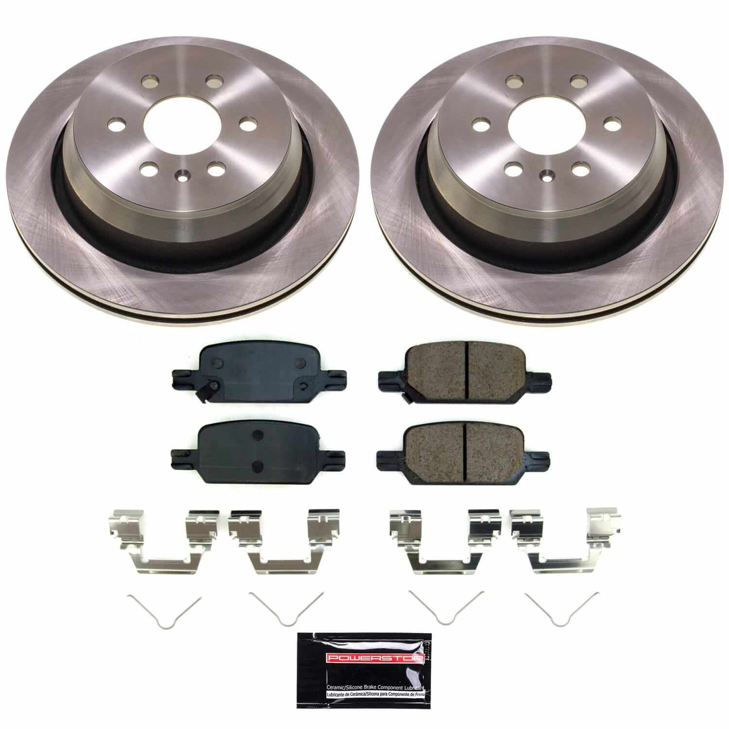 Power Stop KOE8761 - Rear Z17 Evolution Pad And Autospecialty 1-Click OE Replacement Rotor Kit vehicle fitment brake part