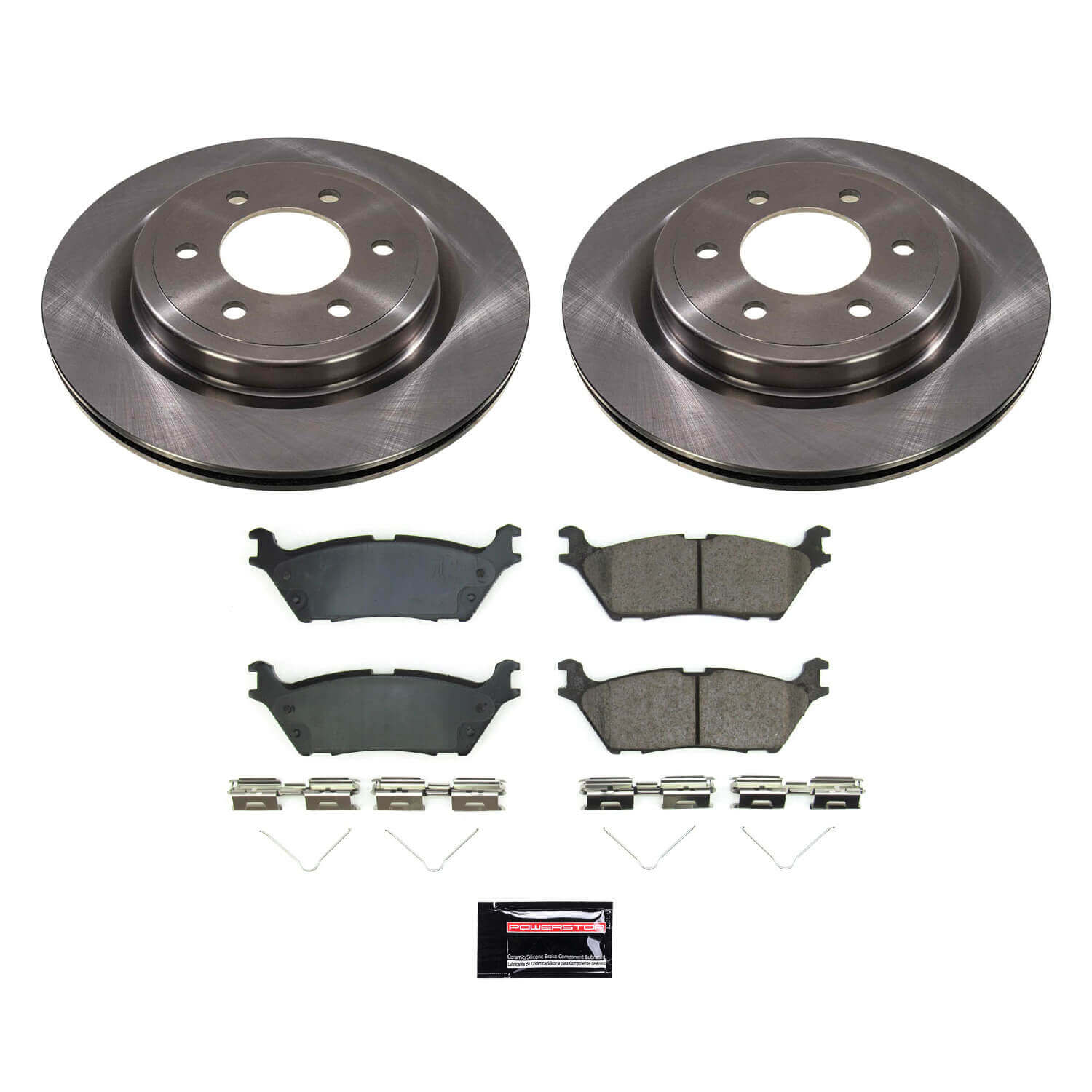 Power Stop KOE8764 Rear Autospecialty 1-Click OE Replacement Pad And Rotor Kit for 2022 Ford Expedition King Ranch, Limited, Max Platinum, Max Ssv, Max XLT, Max King Ranch, Max Limited, Max product image