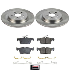 Power Stop KOE8766 Z17 Evolution Pad And Autospecialty 1-Click OE Replacement Rotor Kit for 2021-2024 Ford Mustang Mache product image