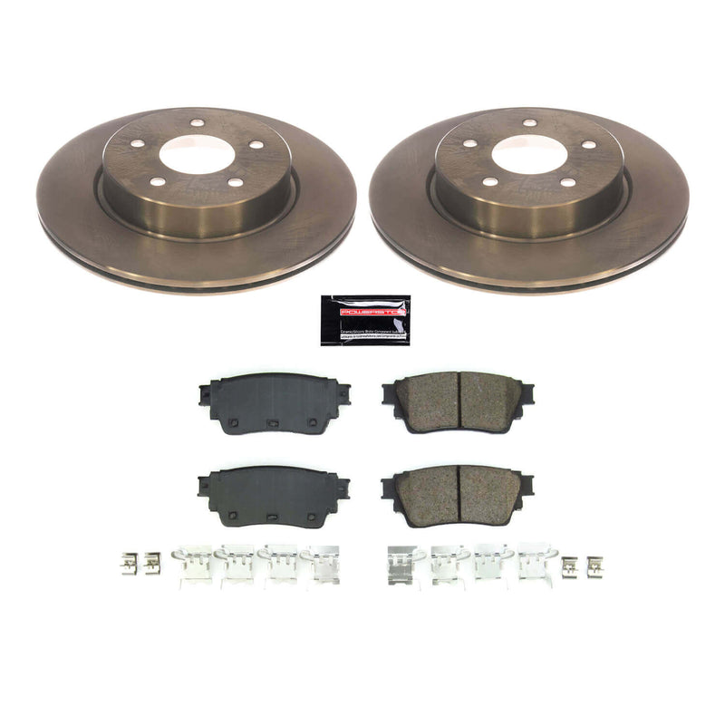 Power Stop KOE8771 Rear Autospecialty 1-Click Daily Driver Pad And Rotor Kit for 2021-2025 Nissan Rogue product image