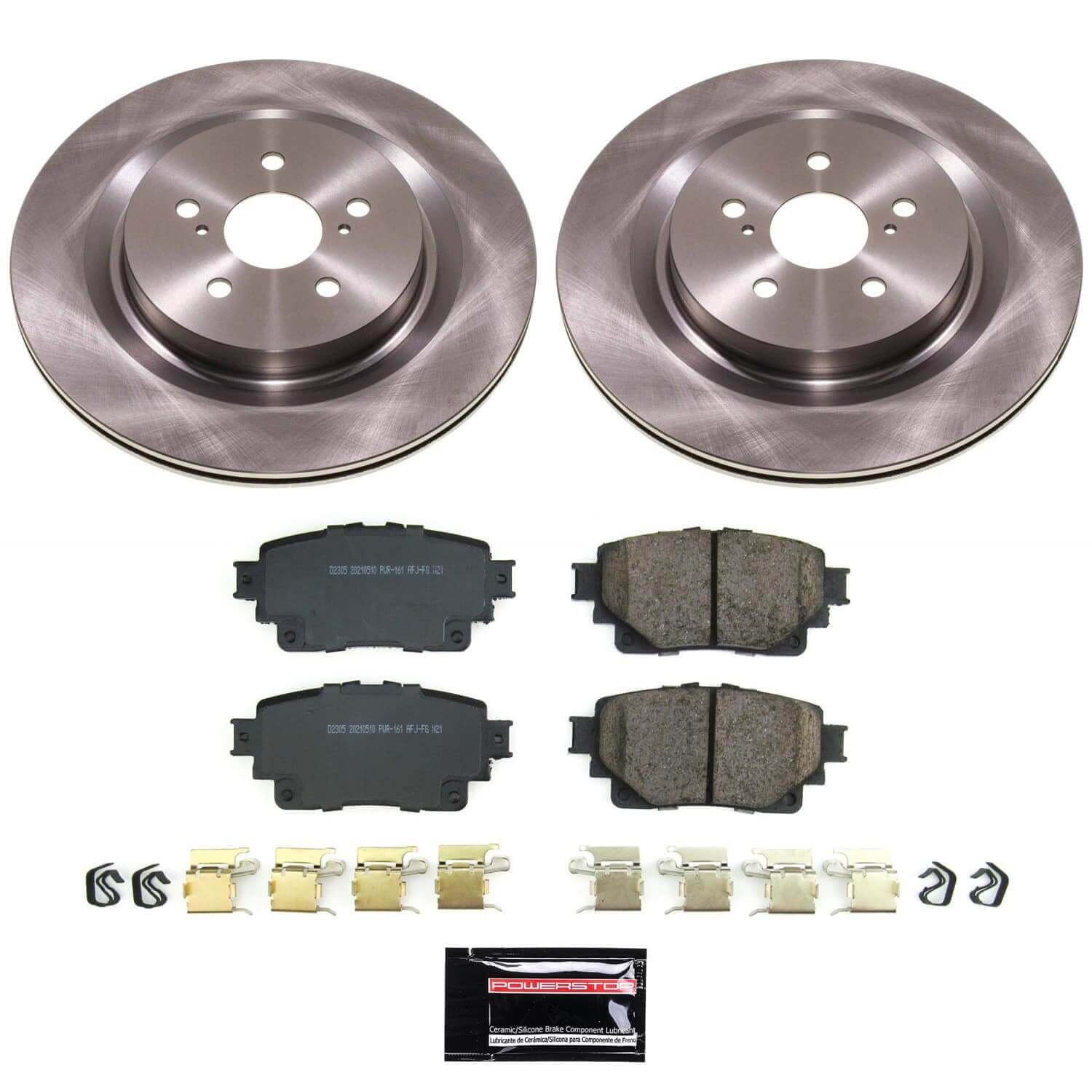 Power Stop KOE8773 - Rear Z17 Evolution Pad And Autospecialty 1-Click OE Replacement Rotor Kit vehicle fitment brake part