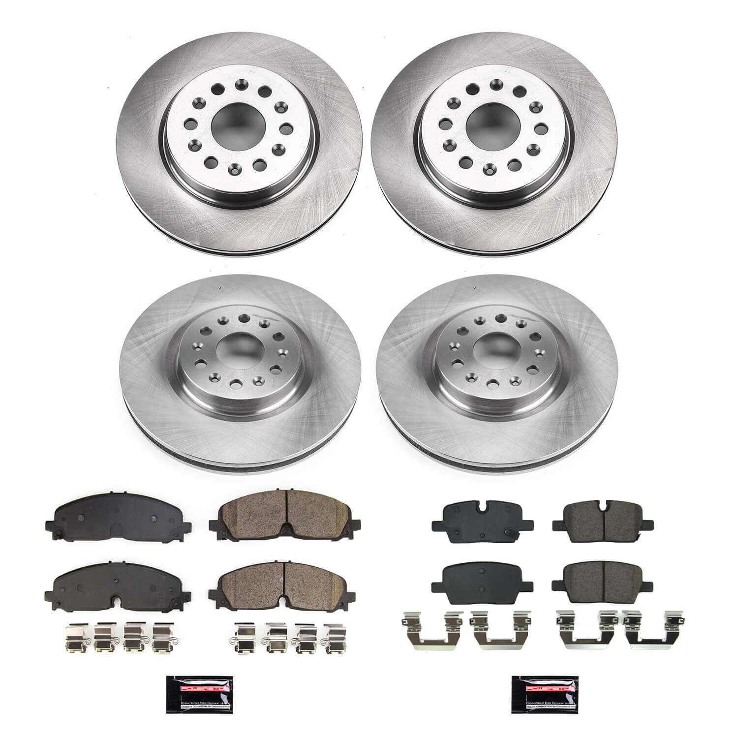 Power Stop KOE8796 Front And Rear Autospecialty 1-Click OE Replacement Pad And Rotor Kit for 2021-2022 Cadillac XT5 product image