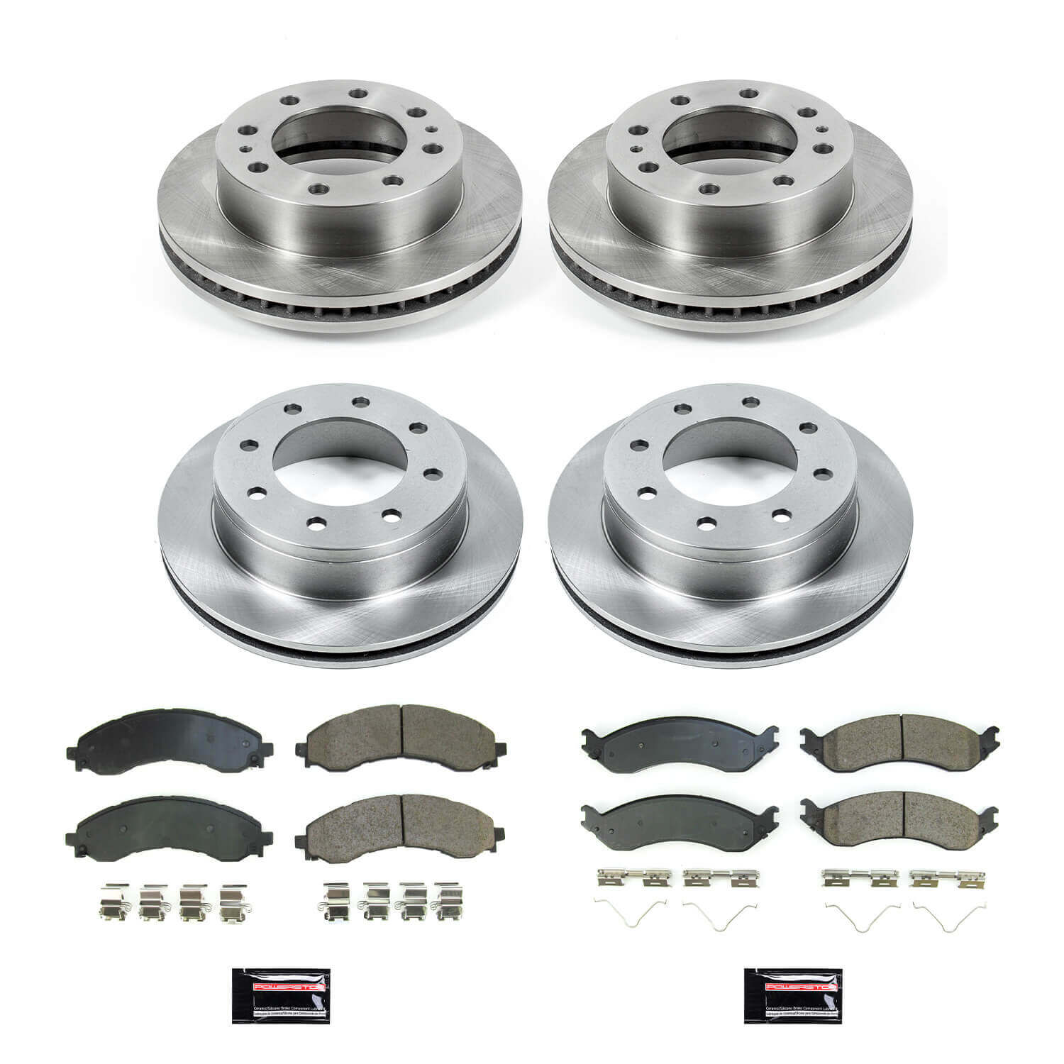 Power Stop KOE8798 Front And Rear Autospecialty 1-Click OE Replacement Pad And Rotor Kit for 2021-2023 Chevrolet Express 2500 product image