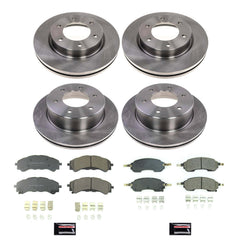 Power Stop KOE8802 Front And Rear Autospecialty 1-Click OE Replacement Pad And Rotor Kit for 2021 Ford Bronco product image