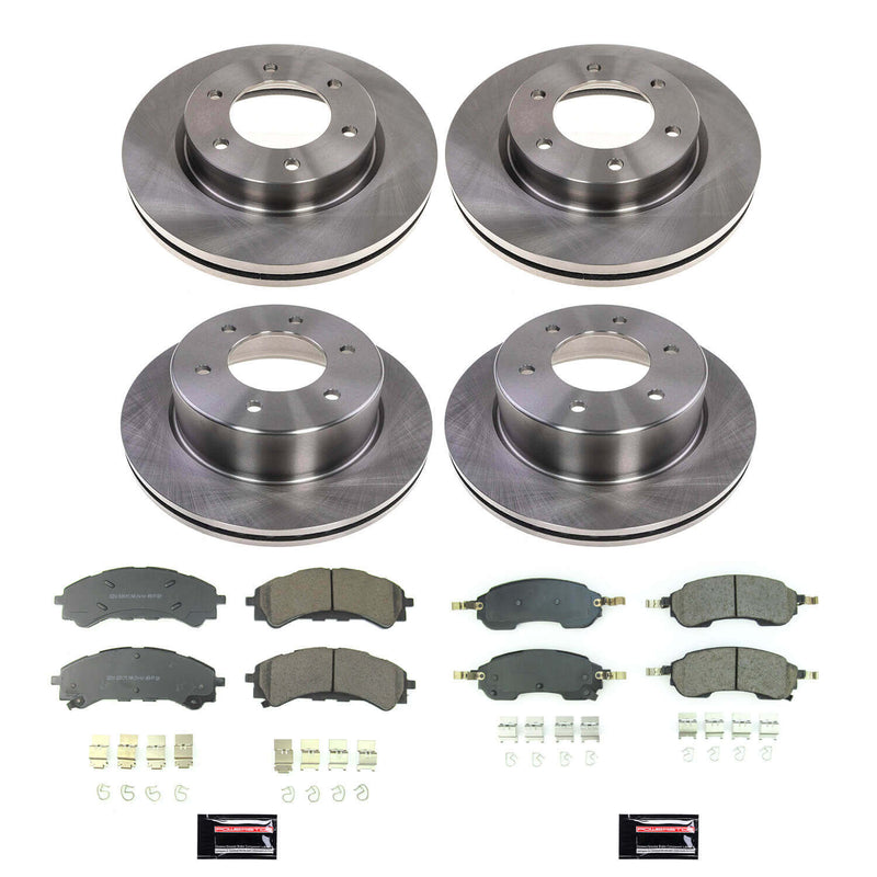 Power Stop KOE8802 Front And Rear Autospecialty 1-Click OE Replacement Pad And Rotor Kit for 2021 Ford Bronco product image