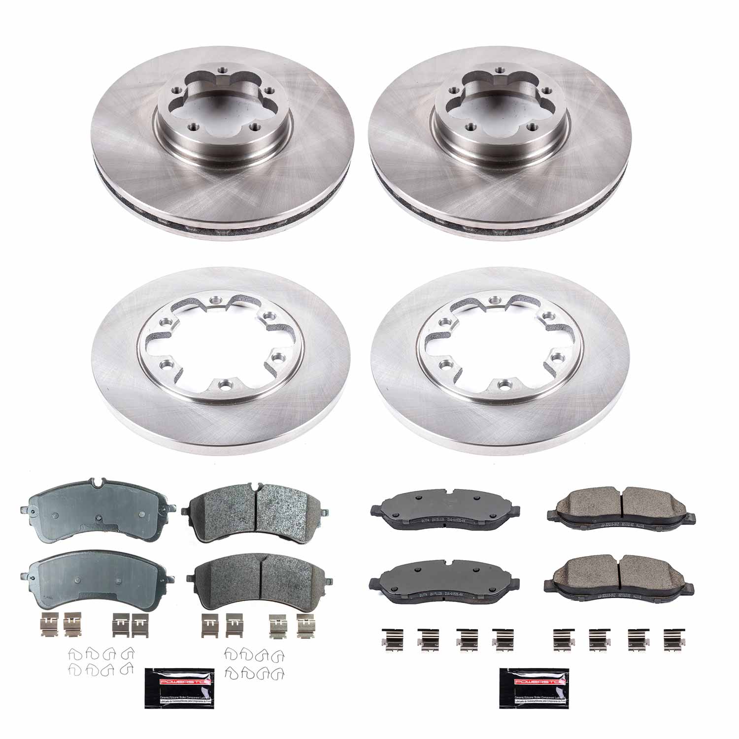 Power Stop KOE8806 Front And Rear Autospecialty 1-Click OE Replacement Pad And Rotor Kit for 2020-2024 Ford TRANSIT-350 HD product image