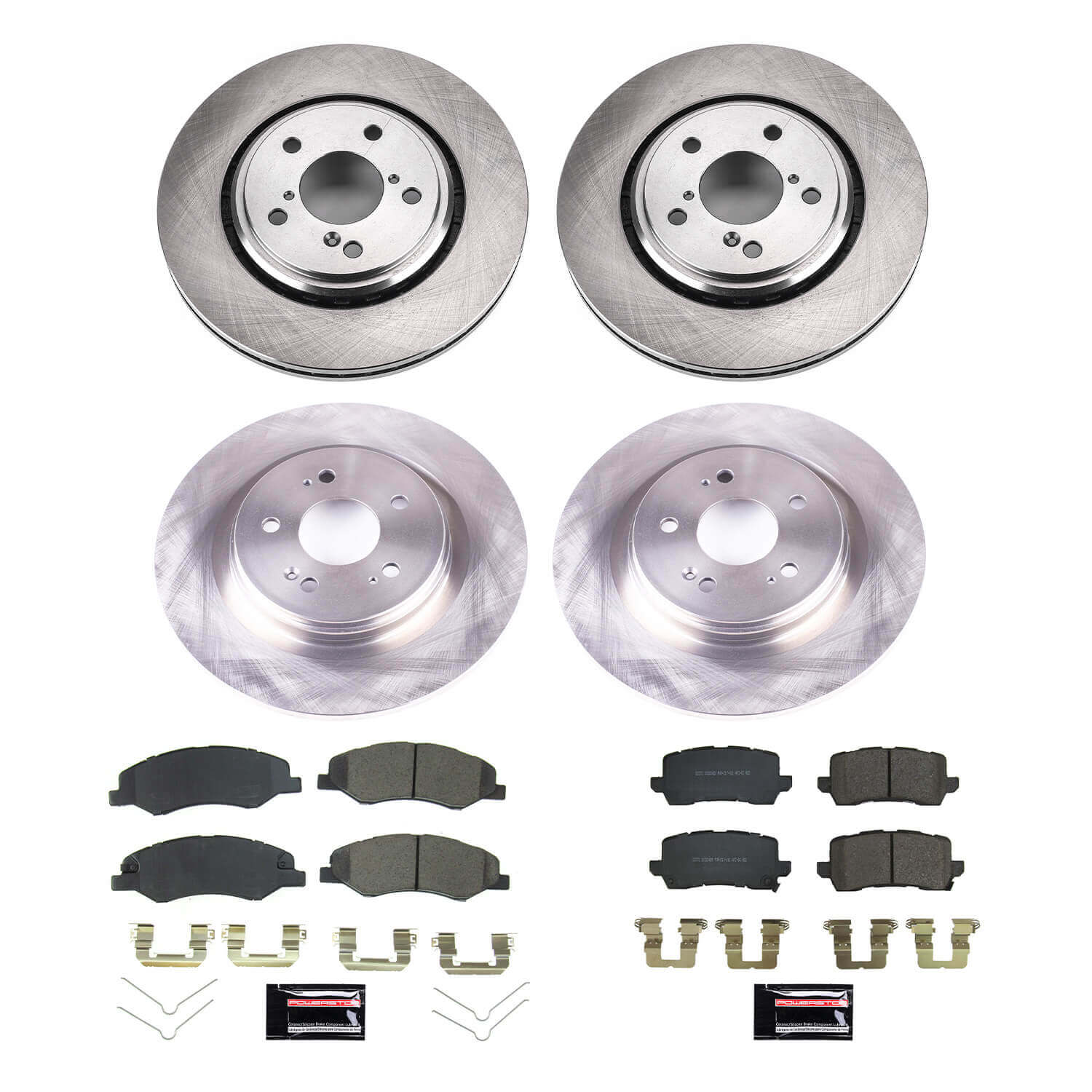 Power Stop KOE8807 Front And Rear Autospecialty 1-Click OE Replacement Pad And Rotor Kit for 2021-2025 Honda Odyssey product image