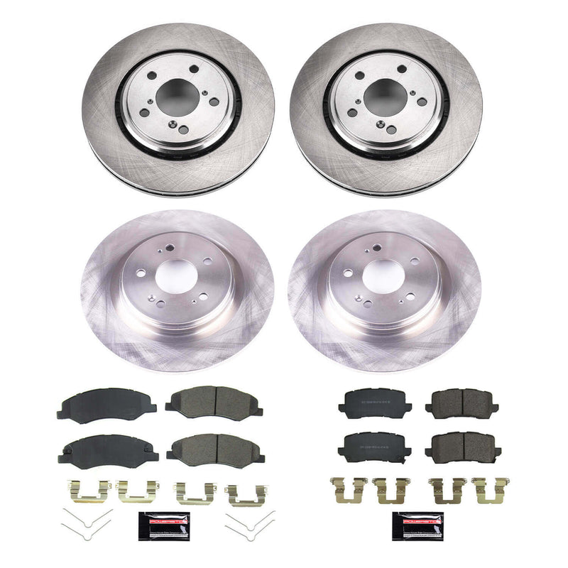 Power Stop KOE8807 Front And Rear Autospecialty 1-Click OE Replacement Pad And Rotor Kit for 2021-2025 Honda Odyssey product image