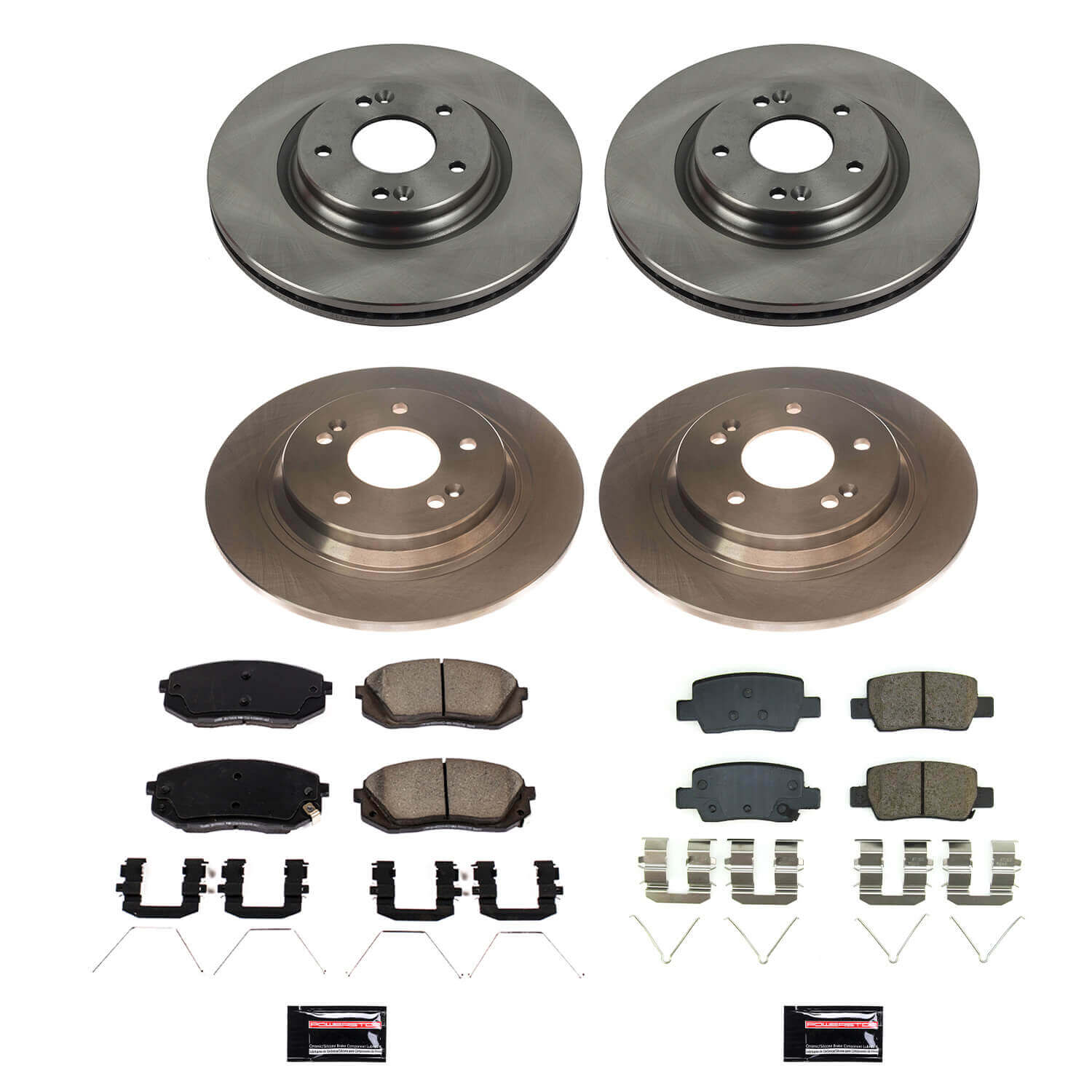 Power Stop KOE8811 Front And Rear Autospecialty 1-Click OE Replacement Pad And Rotor Kit for 2021 Kia Seltos Sx product image