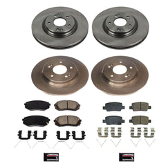 Power Stop KOE8811 Front And Rear Autospecialty 1-Click OE Replacement Pad And Rotor Kit for 2021 Kia Seltos Sx product image