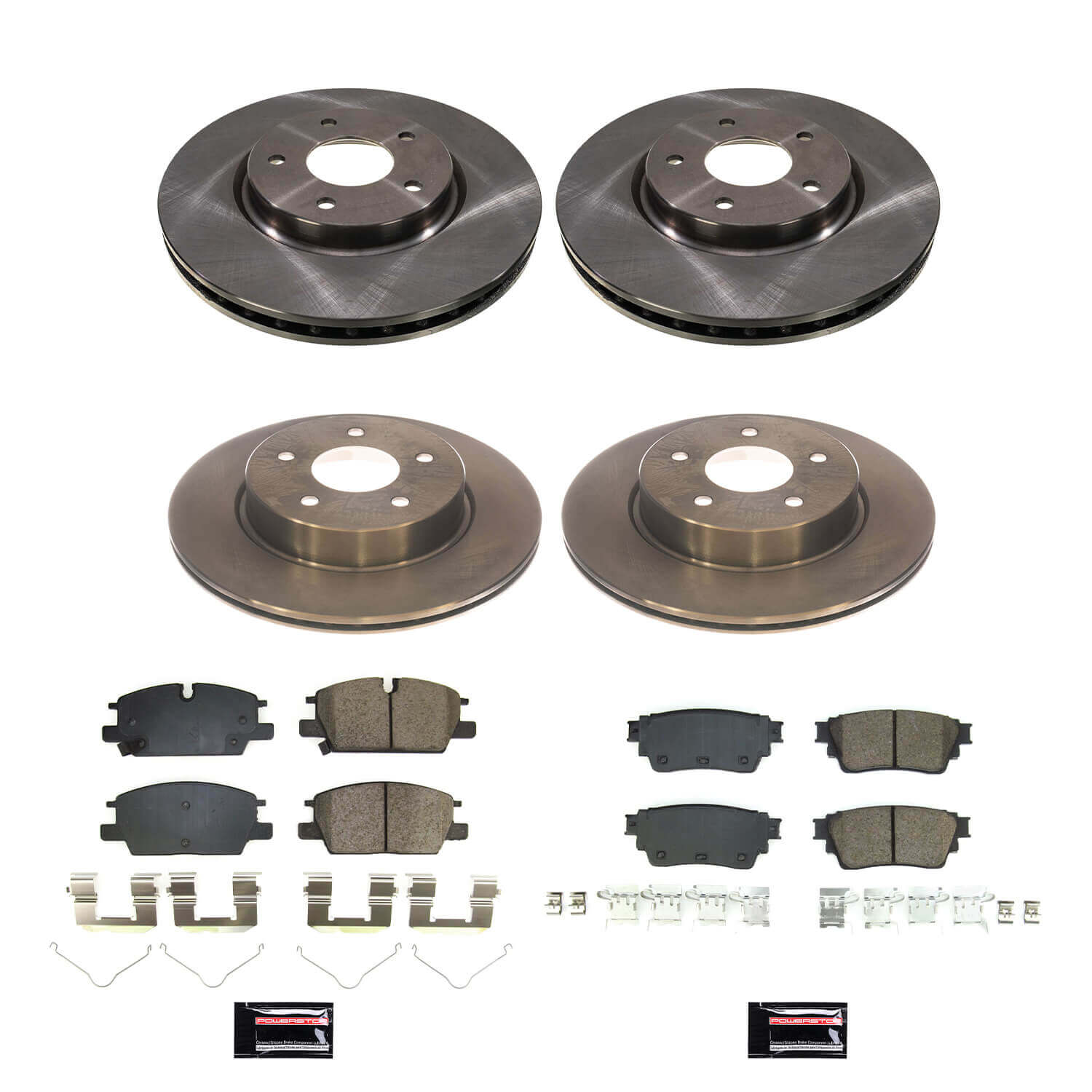 Power Stop KOE8816 Front And Rear Autospecialty 1-Click Daily Driver Pad And Rotor Kit for 2021-2024 Nissan Rogue product image