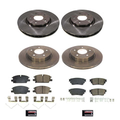 Power Stop KOE8816 Front And Rear Autospecialty 1-Click Daily Driver Pad And Rotor Kit for 2021-2024 Nissan Rogue product image