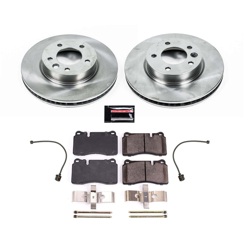 Power Stop KOE8821 Front Autospecialty 1-Click OE Replacement Pad And Rotor Kit for 2011-2017 Volkswagen Touareg product image