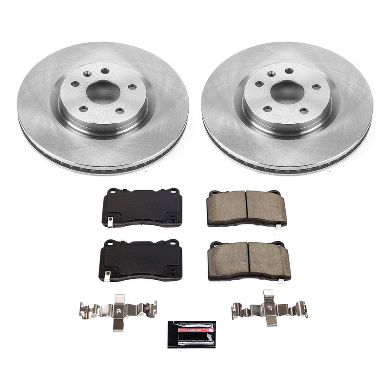 Power Stop KOE8825 Front Autospecialty 1-Click OE Replacement Pad And Rotor Kit for 2013-2019 Cadillac Xts product image